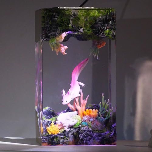 Lámpara de mesa de noche de resina artesanal, 13x6.5 cm miniatura 5