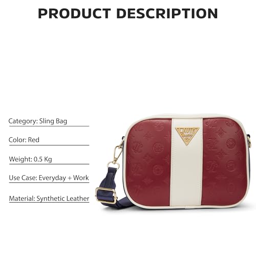 Image of Lavie Signature Dallas Woman's Box Crossbody Sling Bag | Ladies Purse Handbag | Gift for Women