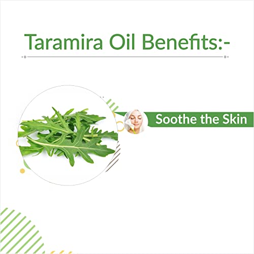 Image of B-URBAN Taramira (Eruca Vesicaria Ssp. Sativa) Oil | Pure & Natural Undiluted Essential Oil | Organic Standard | For Healthy Hair & Skin, Helps Reduce Dandruff & Improve Hair Thickness - 100 ml
