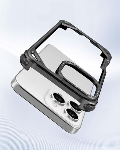 Coque minimaliste sans dos iPhone 15 Pro Max cadre métal OATSBASF - 6