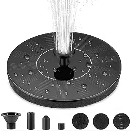 Fuente solar LED para baño de pájaros, fuente solar con bomba de fuente solar para jardín, baño de pájaros, estanque, piscina, peceras al aire libre 3