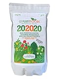 GS Plant Foods All Purpose Water Soluble 20-20-20 Fertilizer Balanced NPK Plant Food with Micronutrients, Contains Kelp (Ascophyllum nodosum) for Indoor & Outdoor Plants, Gardens & Turf (3 lbs)
