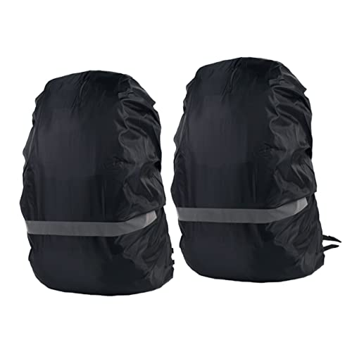 Toddmomy 2pcs Backpack Rain Reflective Stripe Elastic Edging Design for Various Outdoor Shield for Hiking Camping and Travel Safety