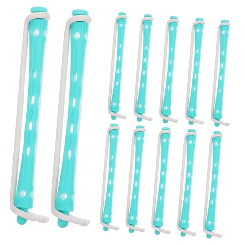 Alipis 12 piezas Varillas para Permanente de Cabello Rulos de Pelo Reutilizables y Resistentes para Ondas y Rizos sin Calor Herramientas Prácticas para Peinados Femeninos