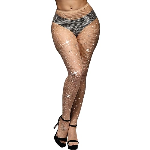 Image of Fishnet Stockings Lace Patterned Tights High Waist Pantyhose Fishnets for Women