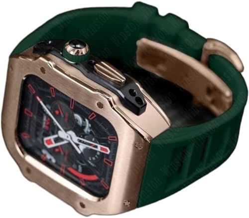 Bracelet de montre en caoutchouc et boîtier acier pour votre iWatch SE 8