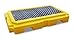 UltraTech 9611 Premier Polyethylene Ultra-Spill Pallet P2 Plus with Drain, 4500 lbs Capacity, 5 Year Warranty, Yellow