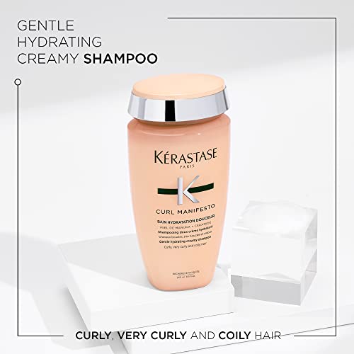 Kerastase E3550700 Curl Manifesto Hydratation Douceur Shampoo | Removes Build Up & Hydrates Curls | Softens & Reduces Frizz | For All Wavy, Curly, Very Curly & Coily Hair thumb #1