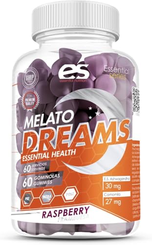 Melatodreams Essential Nutrition//Melatonina con Ashwaganda en gominolas