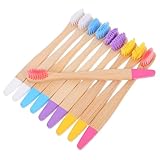 WEKADRIN 10 Cepillos de Dientes de Bambú para Niños Coloridos Cerdas Suaves, Mango de Madera Duradero y Diseño Ecológico Adecuado para Uso Diario en Casa o Viaje