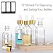 PrettyCare 4 Pack 1oz Dropper Bottle for Essential Oils, 30 ml Clear Glass Essential Oils Bottles with Labels, Funnels- Empty Leak Proof Tincture Bottles for Personal Care & Beauty
