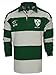 LFR Malham Irish Long Sleeve Forest Green and Grey Striped Rugby Jersey