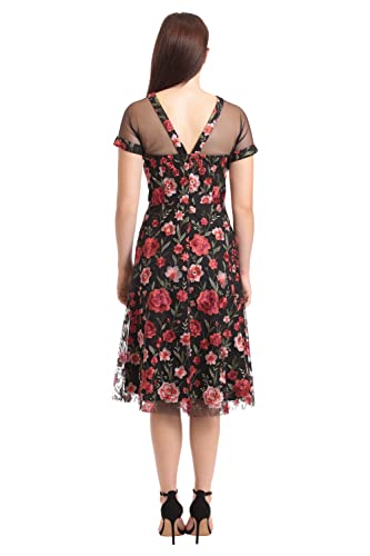 Image of Maggy London Women's Illusion Dress Occasion Event Party Holiday Cocktail Guest of Wedding.