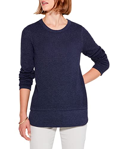Image of NIC+ZOE Women's Waffle Vital Crew Neck Sweater