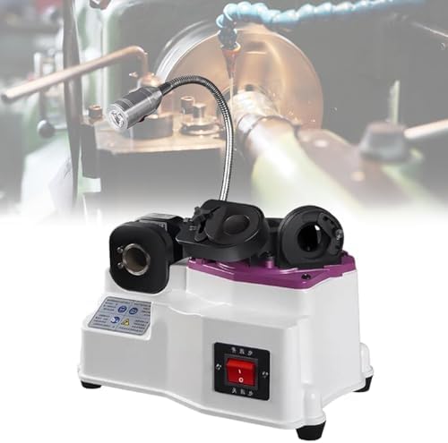 Drill Bit Sharpener, Grinding Range Φ3-Φ20, Adjustable Tool Setting, 90° to 140° Point Angle, LED Lighting Function for Various Drill Bits