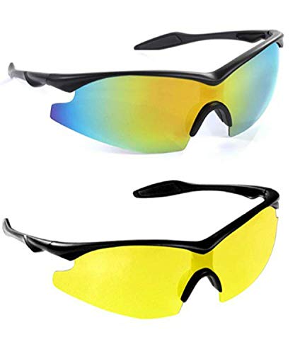 Bell+Howell TAC Glasses Sports Polarized Sunglasses for Men/Women 2 Pack