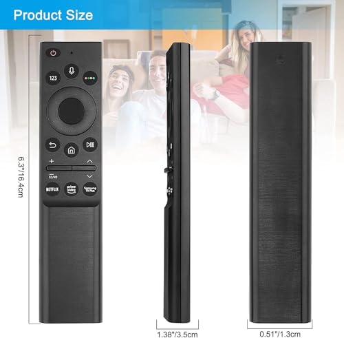 Image of BN59-01357A Replacement Voice Remote Control fit for Samsung TV QN75Q60AAFXZA QN55Q6DAAFXZA QN55LS03ADFXZA QN55Q8DAAFXZA QN50QN9DAAFXZA QN65QN85DAFXZA QN85QN850AFXZA