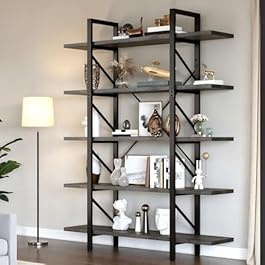 DWVO 5-Tier Bookshelf,...