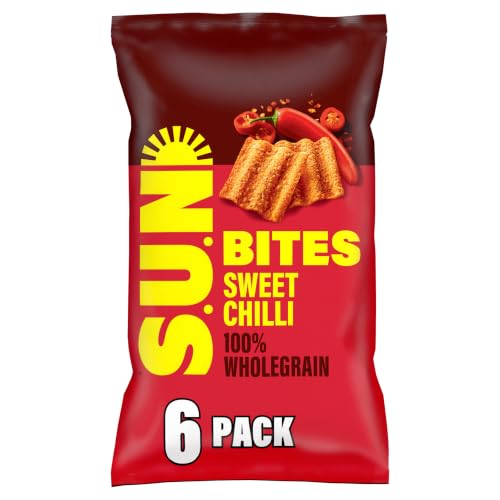 Sunbites Sun Ripened Sweet Chilli Multipack Snacks Crisps 6x25g