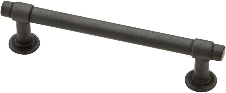 Franklin BrassFrancisco (1-Pack) Cabinet Handles 4" Hole to Hole Soft Iron Kitchen Cabinet Pulls Drawer Handles Cabinet Hardware Dresser Drawer Pulls P29617-SI-C