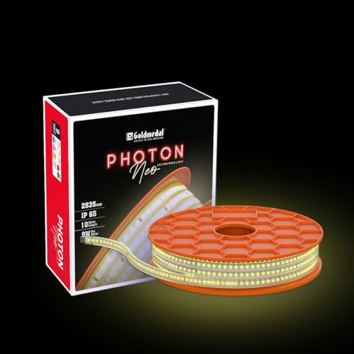 Image of Goldmedal Photon Neo 90W Rope Light 10 Meter | 120 LEDs|Decorative Rope Lighting for Home,Hall,Bedroom,Outdoor & Indoor|Strip Light for Ceiling,Cove | Cool Daylight(6500K)