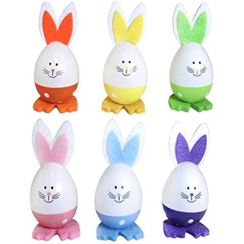 Robelli 6pc Easter Egg Bonnet Decorations Cover