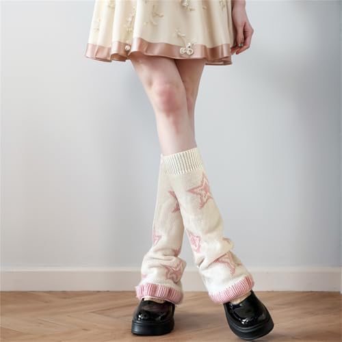 HeiBai Xiong Y2K Harajuku Leg Warmers for Women Goth Cute Japanese Punk Rave Emo4
