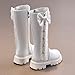 Kid's Girls Faux Leather Side Zipper Mid Calf Combat Riding Winter Boots Fashion Bow Shoes (Little Kid/Big Kid)