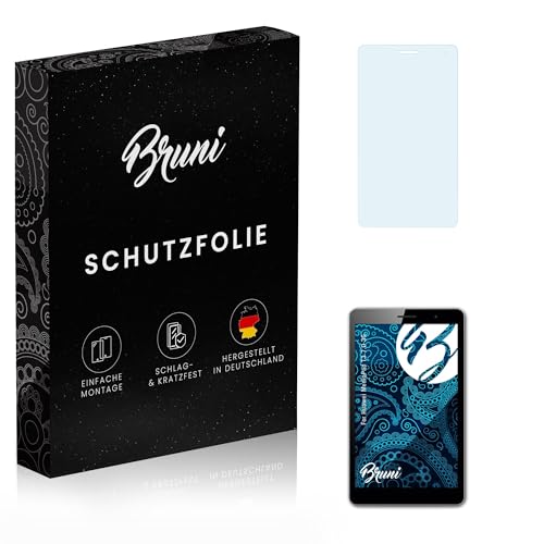 Bruni Película Protectora compatible con Huawei MediaPad T3 7.0 3G Protector Película, claro Lámina Protectora (2X)