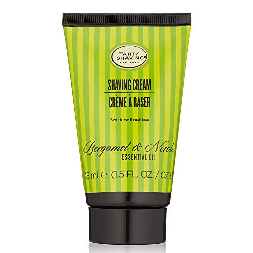 The Art of Shaving Shaving Cream for Men - Shaving Cream Mens Beard Care, Protects Against Irritation and Razor Burn, Clinically Tested for Sensitive Skin, Bergamot & Neroli, Travel Size
