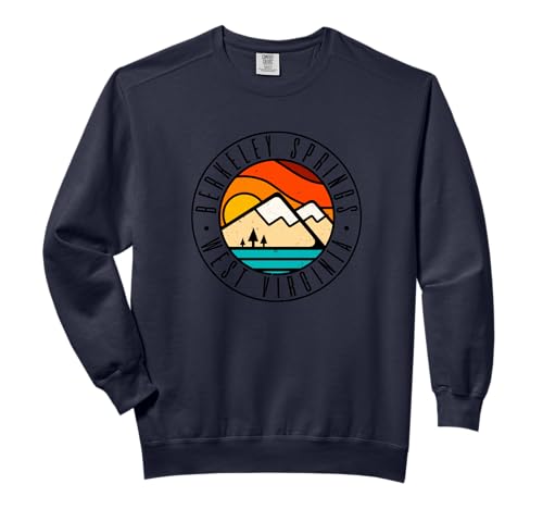 Minimalist Outdoors Berkeley Springs West Virginia WV Comfort Colors Adult Sweatshirt