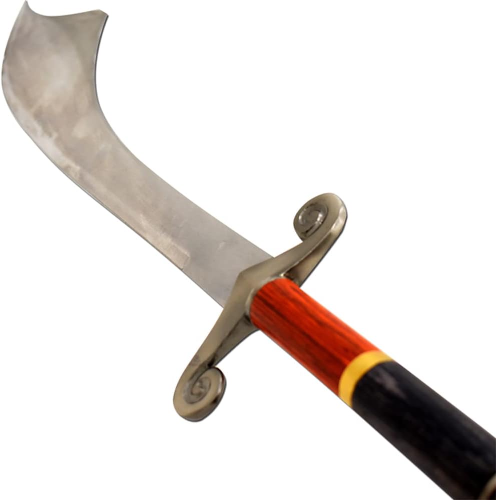 Medieval Warrior Sinbad Pirate Scimitar Full Size Wide Blade Sword Comes with Leather Carrying Case