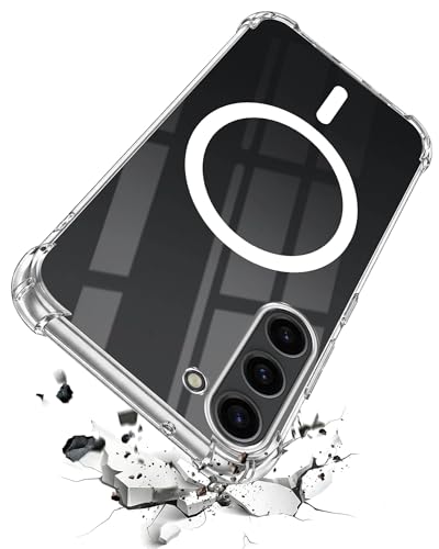 Image of Jkobi Shockproof Crystal-Clear Back Cover for Samsung Galaxy S23 Plus (Magsafe Wireless Support | Drop & Camera Protection | Hard Polycarbonate)