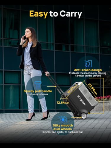 Image of AFERIY 3840Wh Portable Power Station,Expandable Solar Generator to 11520Wh | 3600W(Peak 7200W),LiFePO4 Battery,120V AC Outlets x 5,2.5H Fast Charge for Home,Outdoor Camping,Power Outage,RV,Emergencies
