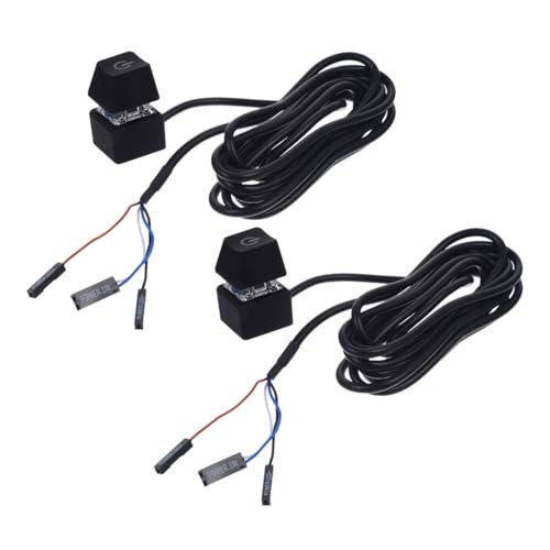 Cubierta de botón de encendido de computadora y cable de alimentación extensible PC de mesa