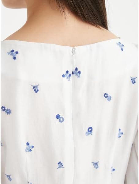 Amazon | 小花刺繍ペプラムブラウス CWFB251116WHT36 | シャツ