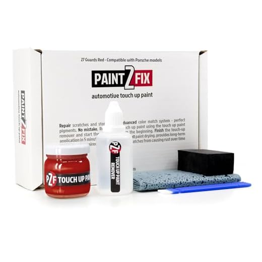 27 Guards Red Touch Up Paint Kit for Porsche Scratch and Chip Repair - 0.84 Fl Oz (25ml)