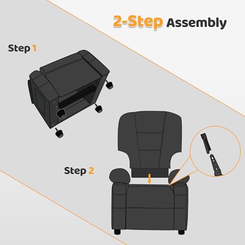 image for MCombo Big Kids Recliner for Ages 3+, Child Recliner Chair, Toddlers R