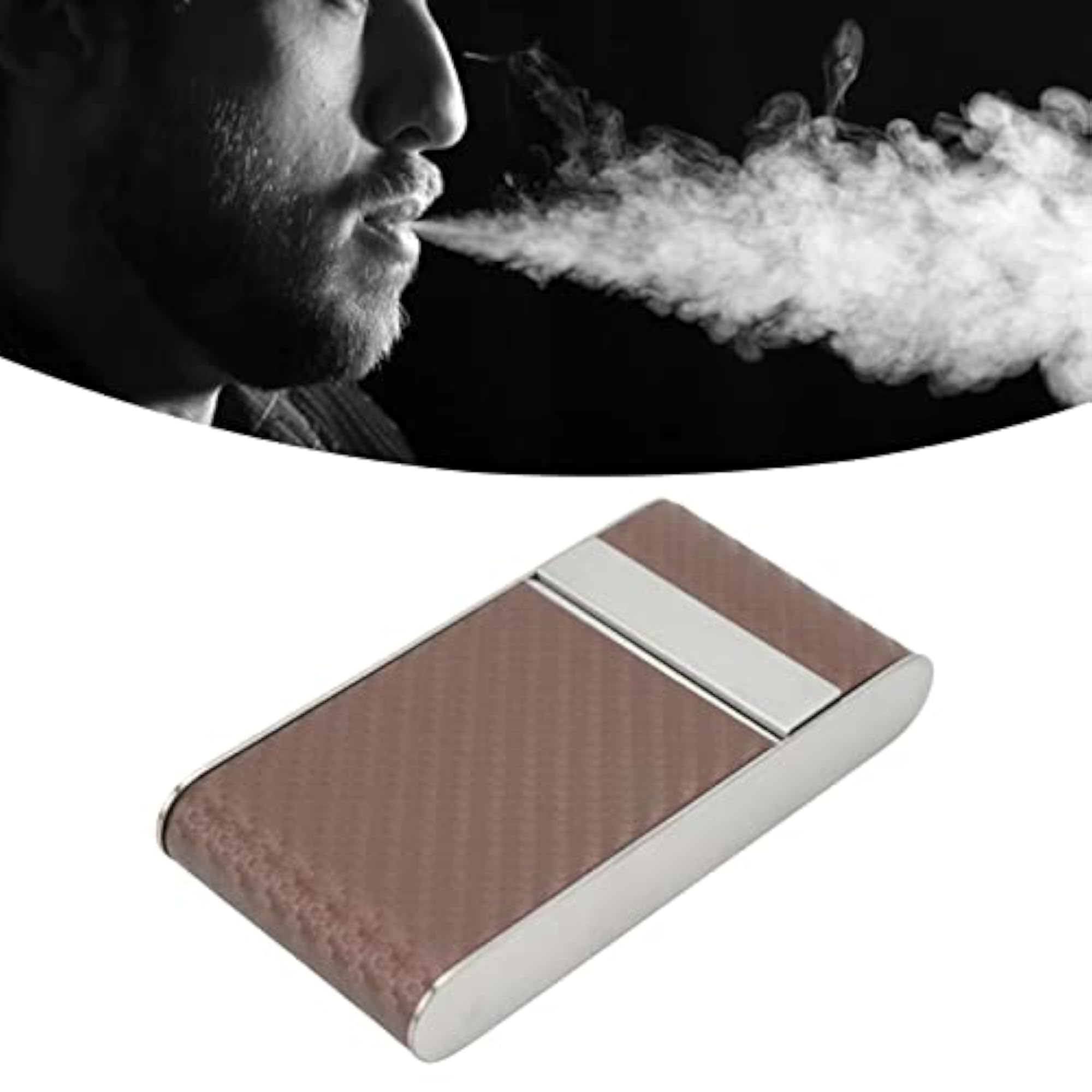 Scratch Proof Stainless Steel Dustproof Cigarette Box