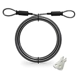 Prezlock Locking Cable, 3mm Braided Steel with Double Loop, Bike Lock. (1)