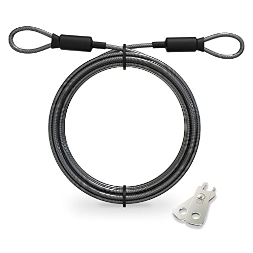 Prezlock Locking Cable, 3mm Braided Steel with Double Loop, Bike Lock. (1)
