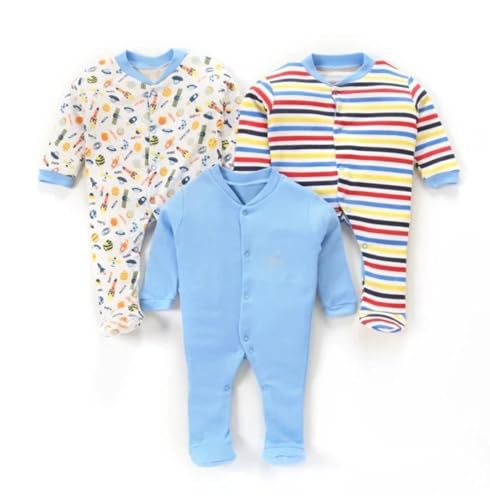 Image of Smiley APPU 100% Cotton Rompers /Sleepsuits /Jumpsuit /Night Suits for Baby Boys & Girls, Infants, New Borns