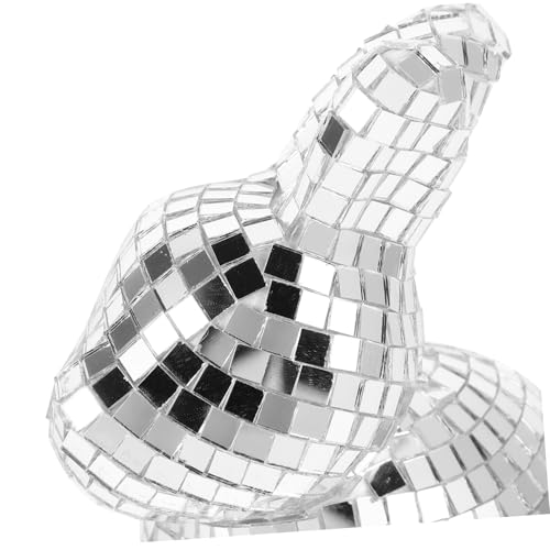 Estatua de conejo espejado única Ciieeo para decoración de fiesta temática disco, boda y eventos miniatura 3