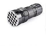 LingsFire 21 LED UV Ultra Violet Blacklight Pocket Flashlight for Spotting Scorpions and Bed Bugs, Counterfeits, A/C Leaks, Pet Stains, Counterfeit Money Detector and Detect Fluorescent Substance