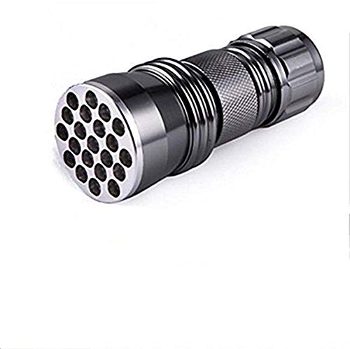LingsFire 21 LED UV Ultra Violet Blacklight Pocket Flashlight for Spotting Scorpions and Bed Bugs, Counterfeits, A/C Leaks, Pet Stains, Counterfeit Money Detector and Detect Fluorescent Substance