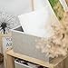 StorageWorks Decorative Storage Bins, Closet Storage Baskets with Soft Rope Handles, Foldable Storage Boxes for Shelves, Brown & Beige, 3-Pack, 14 ¾