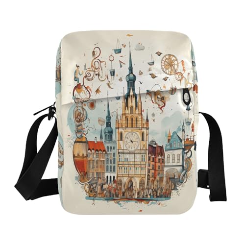 messenger bag for men shoulder bags Shoulder Hand Bag For Woman Adjustable Strap for School School- Munich Oktoberfest Beer Castle