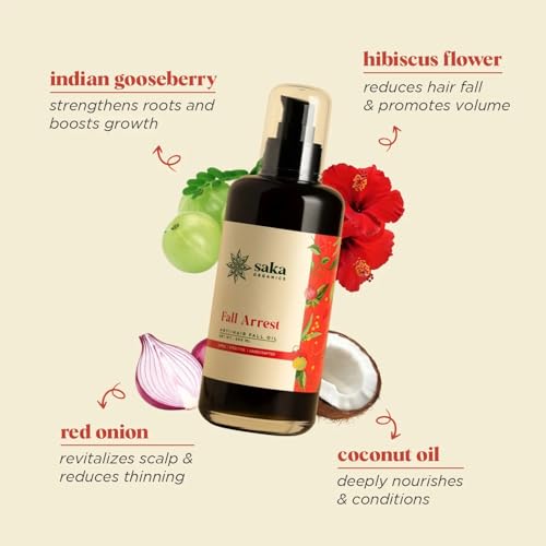 Image of Saka Organics Anti Hair Fall Oil With Amla & Red Onion 200ML