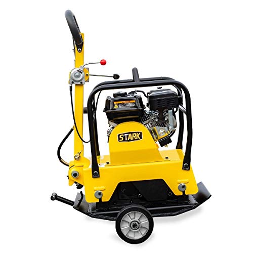 Stark Usa 6.5Hp Reversible Plate Compactor Gas-Powered 196Cc 4950Lbs Force 26 X 15 Inch Plate Concrete Tamper Machine Paver #TOP2