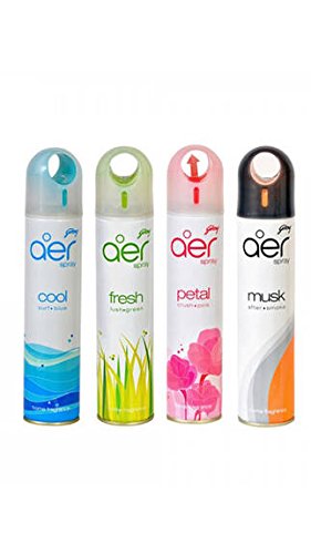 Godrej Aer Spray Musk Cool Fresh and Patel - Pack of 4 Godrej Aer Spray Musk Cool Fresh and Patel - Pack of 4